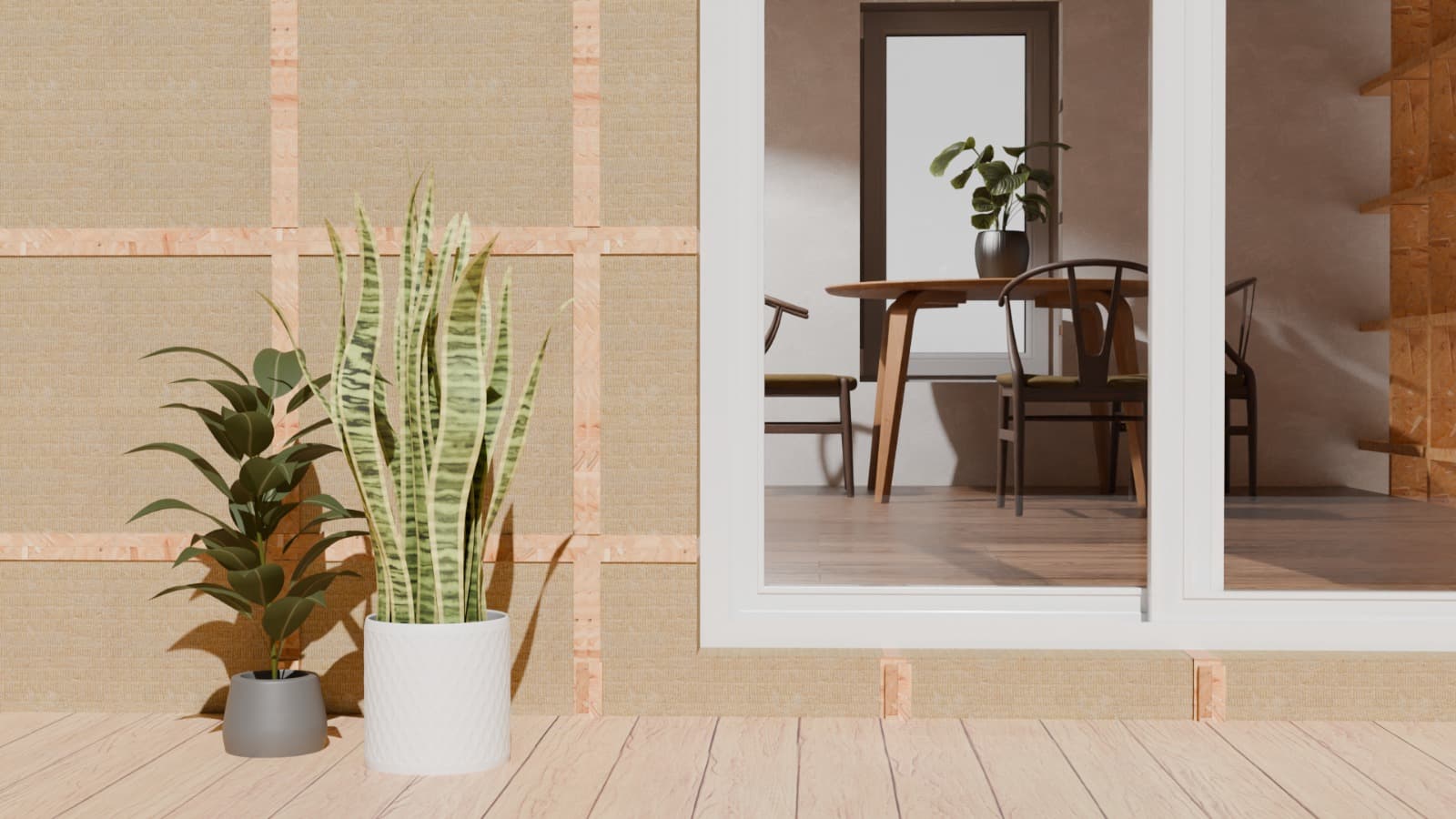 Combstruct featured project - modern home with flowers